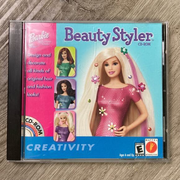 Barbie Beauty Styler CD-ROM Game for Windows 95 & 98 - Creativity‎ Fun - Picture 1 of 8